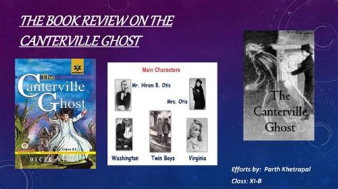 The Book Review On The Canterville Ghost Class Xi Bpptx