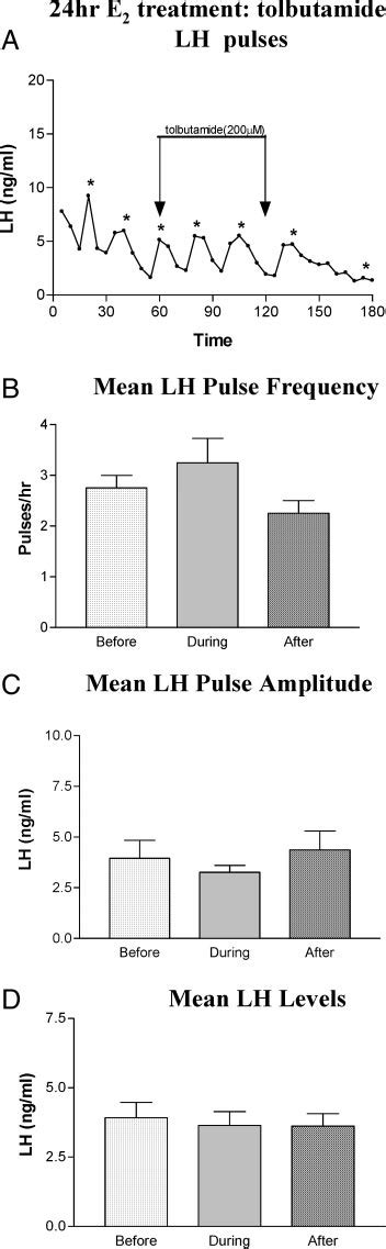 Representative Profile Of Pulsatile LH Release A In OVX 24 H E