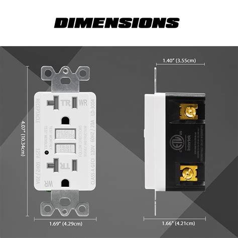 Buy 10 Pack Electeck 20a Gfci Outlets Weather Resistant Wr Outdoor