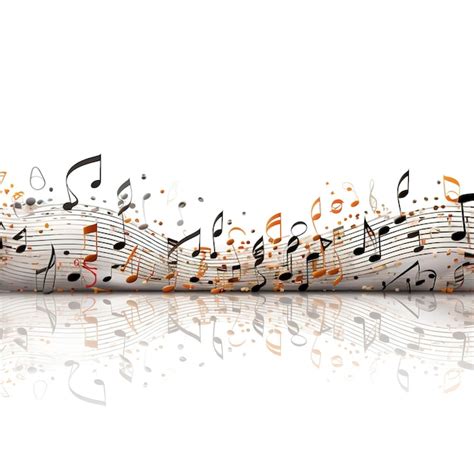 Premium Ai Image Musical Notes Background