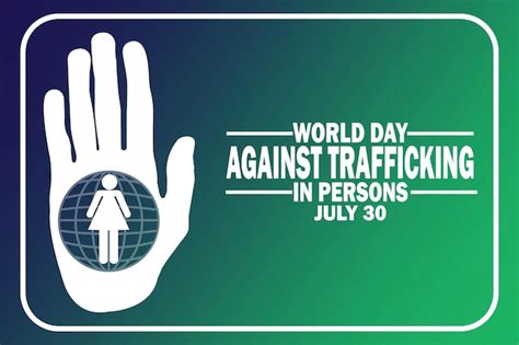 Premium Vector World Day Against Trafficking In Persons Vector