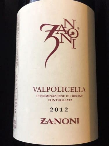 Zanoni Valpolicella Vivino