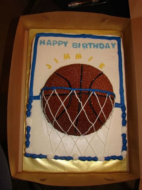 Basketball Sheetcake - CakeCentral.com