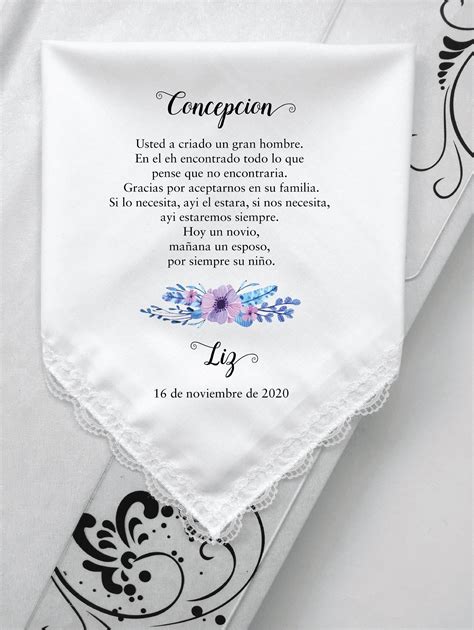 Spanish Handkerchief Luxury Wedding Favors Printed Hankie For Etsy