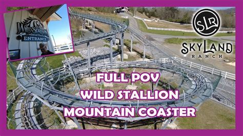 Full POV Of Wild Stallion Mountain Coaster In Pigeon Forge Tennessee