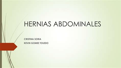 Hernias Abdominales Kevin Gomez UDocz