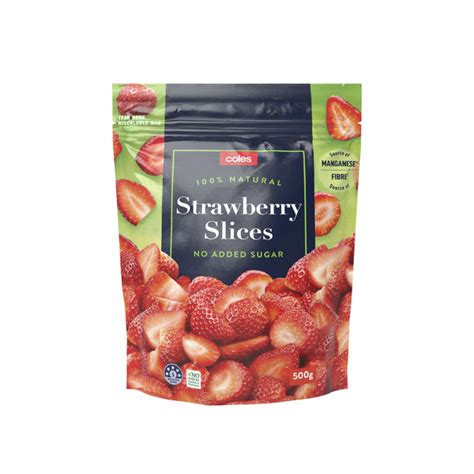 Buy Coles Frozen Fruit Sliced Strawberries 500g Coles