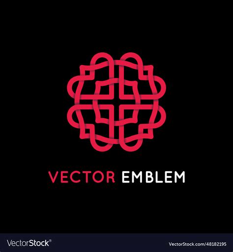 logo design template  emblem   vector image