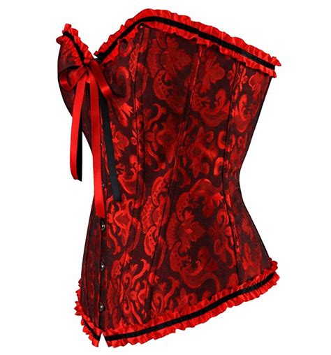 Lace Up Corset Top Red Corset Top Boned Handmade Floral Lace Etsy