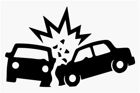 Collection Of Crash - Car Crash Clip Art Black And White, HD Png ...