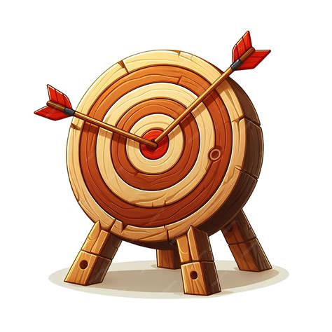 Premium Photo | A drawing of a target with arrows on it