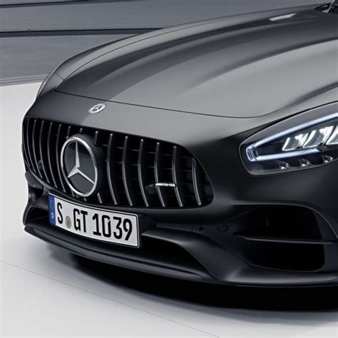 Dark Chrome Panamericana Radiator Grill Amg Gt Black Amg Gt Dark