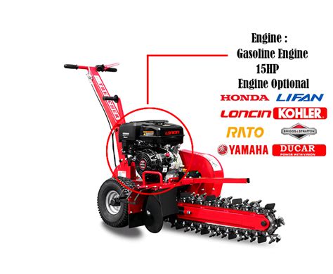 Tuv Ce Certificate Hp Gengine Trencher Max Depth Mm Mini Trencher