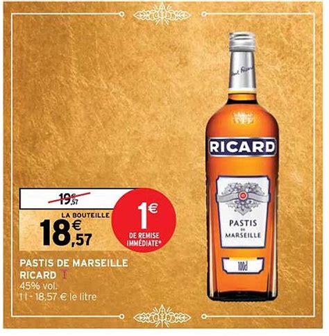 Promo Pastis De Marseille Ricard Chez Intermarch Express Icatalogue Fr