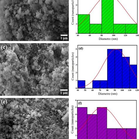 Sem Images And Particle Size Distributions Of Green Synthesized Download Scientific Diagram