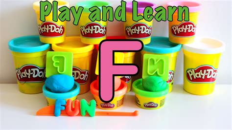 Play-Doh learn english #6 lesson F Spelling words with Play Dough ...