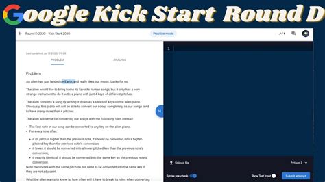 Google Kickstart Round D Question Solution Alien Piano Record