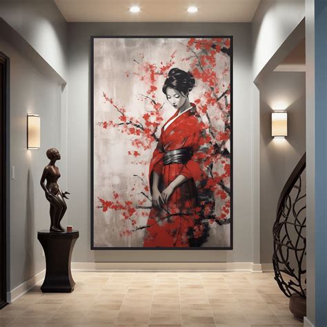 Geisha Japanese Art Framed Poster Geisha Japanese Wall Art Geisha Wall Art Geisha Art