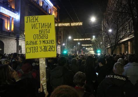 Osmi protest u Beogradu završen za sutra najavljen novi haos na