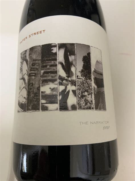 2020 J Dusi The Narrator Paper Street Vineyard USA California