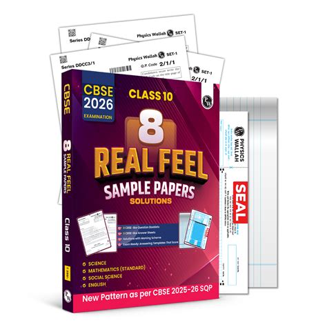 CBSE Class 10 - Real Feel Sample Papers 2026 with Set of 8 CBSE Like