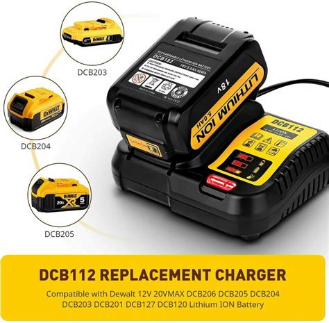 Battery Charger For Dewalt Dcb Work V V Max Li Ion Replaces