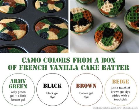 How To Make Camo Cupcake Sandwiches Chickabug