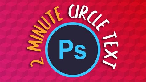 How To Type Text Around A Circle Logo In Photoshop Beginner Tutorial