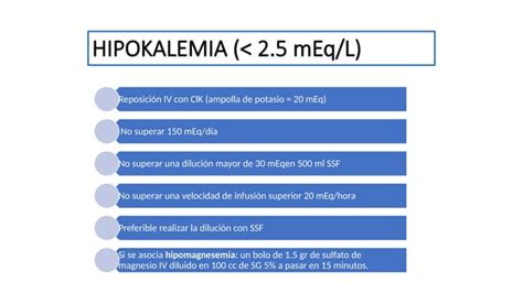 Alteraciones Del Potasio Hipokalemia E Hiperkalemia Ppt