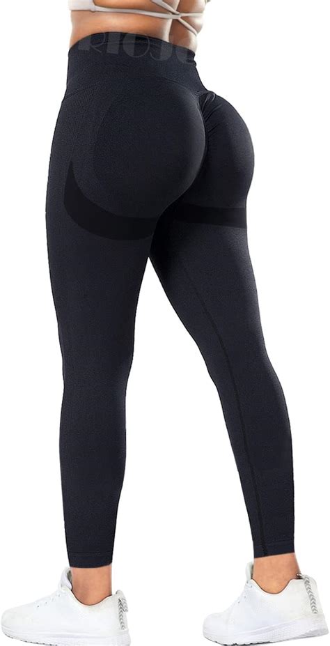 Riojoy Scrunch Butt Leggings Damen High Waist Seamless Push Up Booty