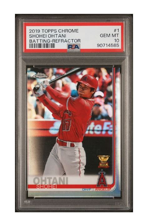 Shohei Ohtani 2019 Topps Chrome 1 Refractor Batting Psa 10 Price