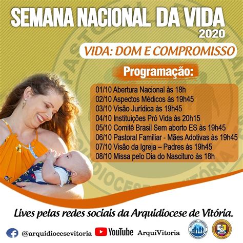 Semana Nacional Da Vida Par Quia N S Do Ros Rio