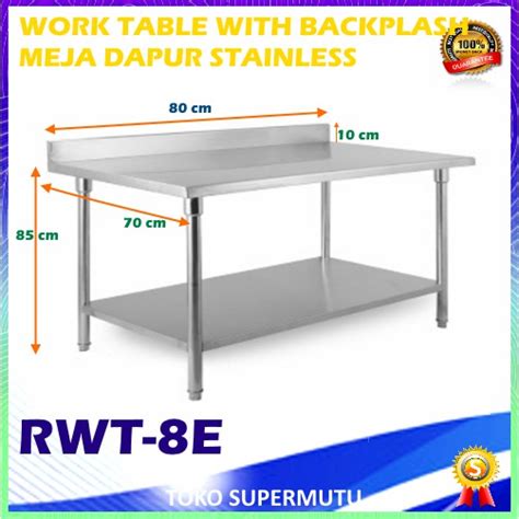 Jual Meja Kerja Dapur Stainless RWT 8E Shopee Indonesia