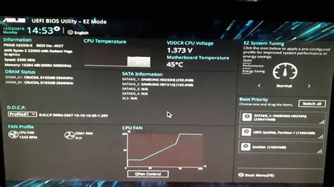 Como Fazer Overclock Memórias RAM ASUS A320M K YouTube