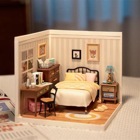 Rolife Sweet Dream Bedroom Plastic Diorama Kit Wonderland Models Dw009 £39 99