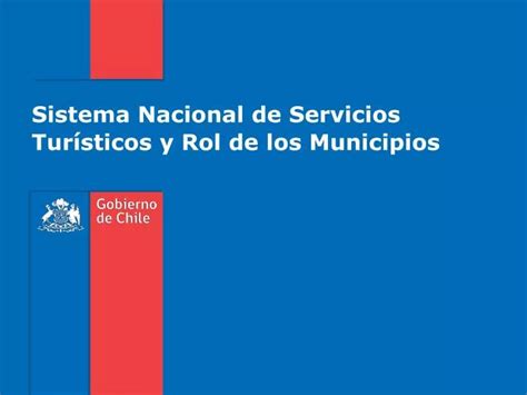 Ppt Sistema Nacional De Servicios Tur Sticos Y Rol De Los Municipios