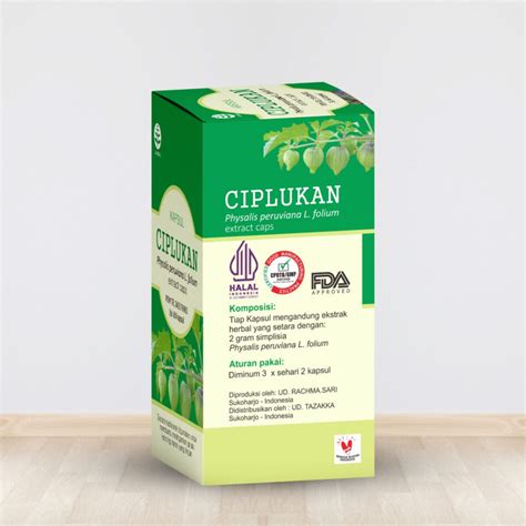 Kapsul Daun Buah Ciplukan Ceplukan Tazakka Original Halal Bpom Isi