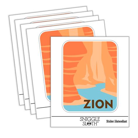 Destination Zion National Park Car Window Bumper Water Bottle Phone