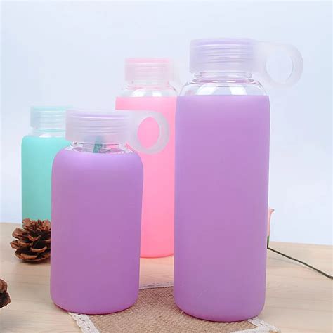 Eco Friendly Silicone Glass Water Bottle Silicone Rubber Bottle Sleeve Buy High Quality