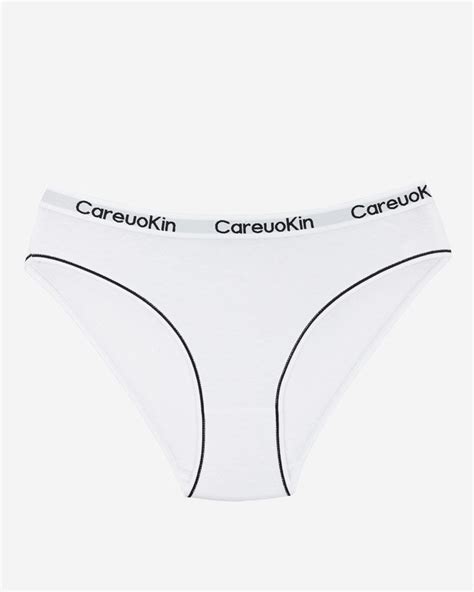 Womens White Cotton Panties With A Sporty Rubber Underwear White