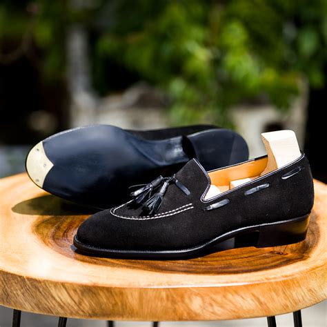 Black Suede Tassel Loafer