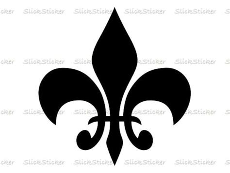 Fleur De Lis Sticker Fleur De Lis Louisiana Car Sticker Etsy