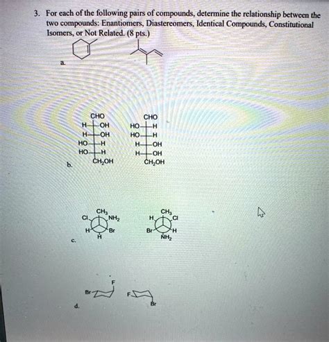 Solved For Each Of The Following Pairs Of Compounds Determine The