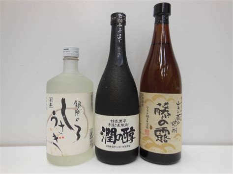 【未使用】10534 酒祭 焼酎祭 米and麦焼酎 飲み比べ3本セット 720ml 25度 未開栓 藤の露 藤本本店 潤の醇 小玉醸造 しろうさぎ