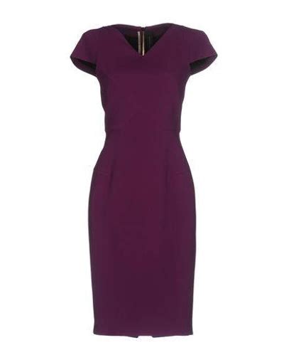 Roland Mouret Knee Length Dresses In Purple Modesens