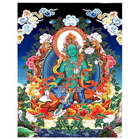 Green Tara Thangka Online Shop Of Tibetan Thangka Paintings