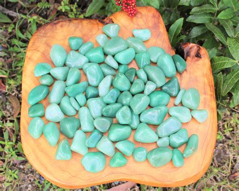 Green Aventurine Tumbled Stones: Choose How Many Pieces (Premium ...