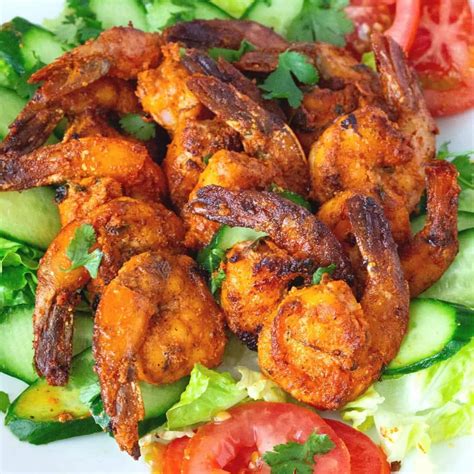 Tandoori Prawns Or Tandoori Shrimp Masala Veena Azmanov