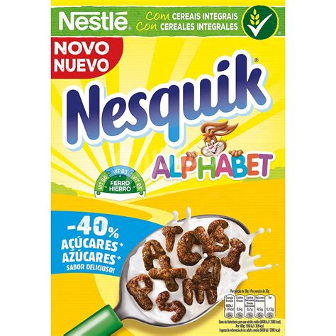 Nesquik Nestl Cereales Integrales Alphabet G