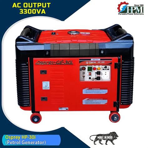 3 3 KVA Petrol Inverter Generator Model Osprey HP 30i Recoil Start At